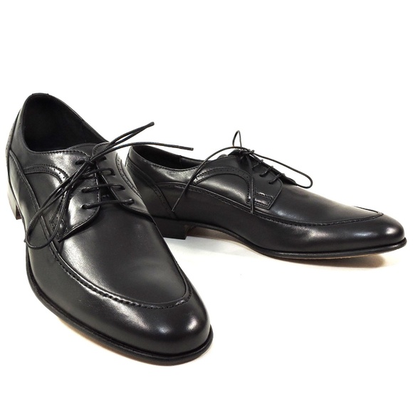 RENZO MERCURI 🇮🇹 MEN'SBLACK SOFT LEATHER COMFORT FASHION OXFORD SHOES
